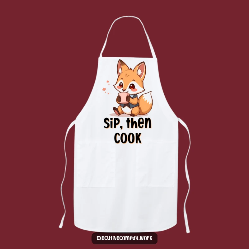 Funny Fox Waistcoat Apron - Chef's Whimsical & Humorous Kitchen Gear