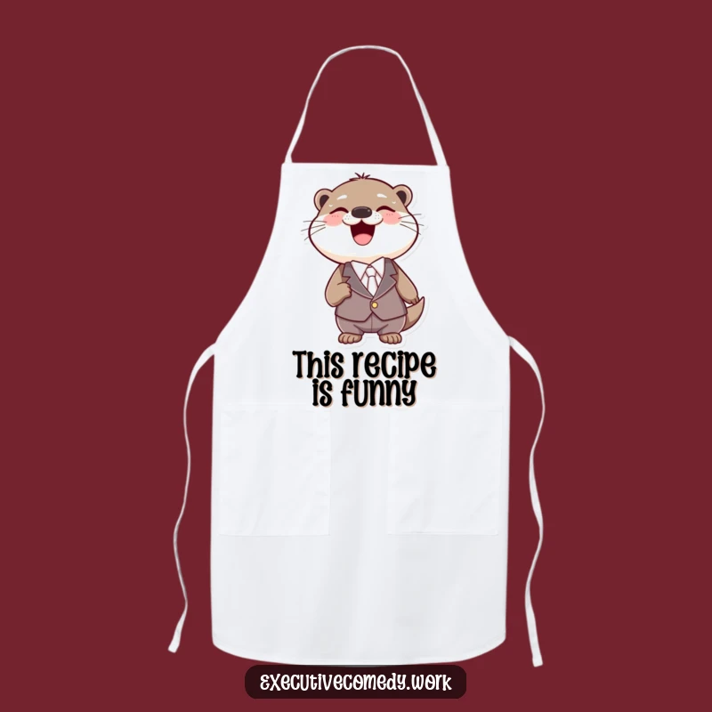 Funny Otter Kitchen Apron: Hilarious Chef Wear for the Joyful Cook