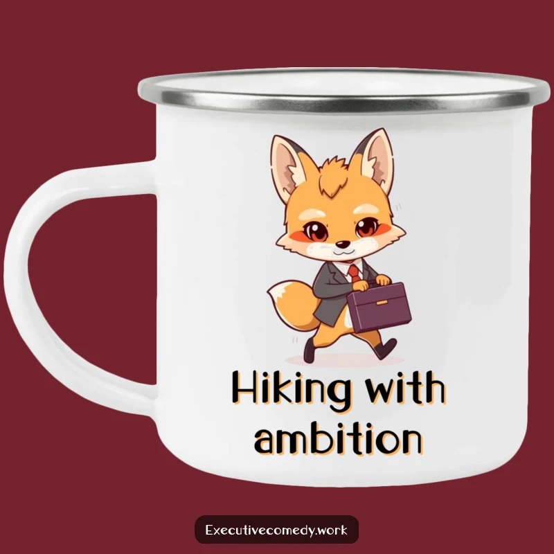 Funny Fox Cub Adventure Mug: Determined & Confident Outdoor Gear