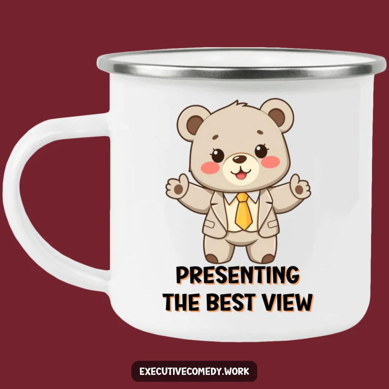Funny Bear Cub Campfire Mug: Rugged Humor for Outdoor Adventures