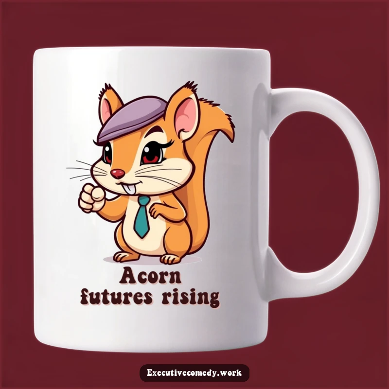 Funny Squirrel Business Mug - Determined Investor Coffee Cup Gift