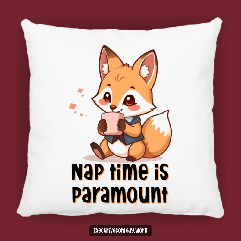 Funny Fox Waistcoat Pillow - Comfy & Hilarious Decorative Accent