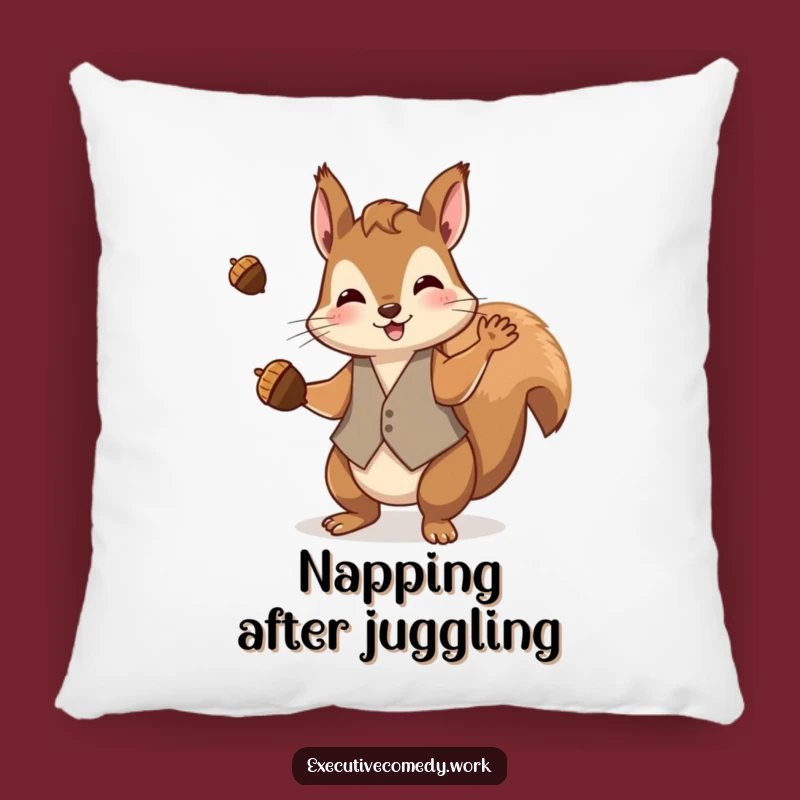 Cozy Funny Squirrel Waistcoat Pillow: Playful Comfort for Your Home