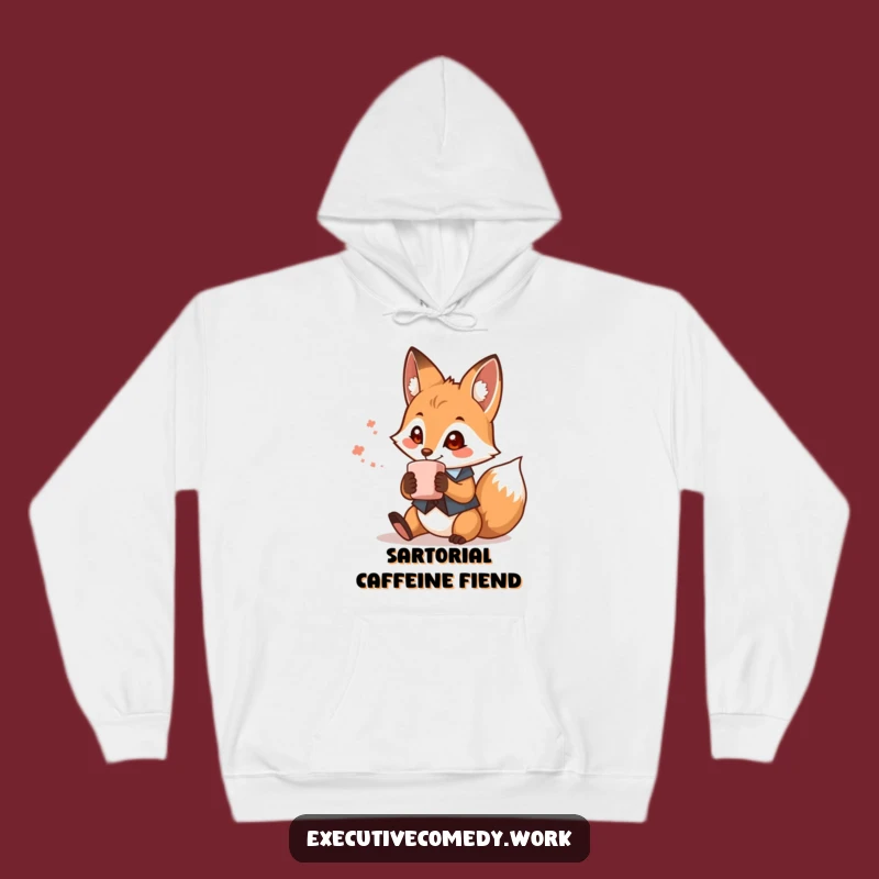 Cozy Funny Fox Waistcoat Hoodie - Warm & Hilarious Gift Idea