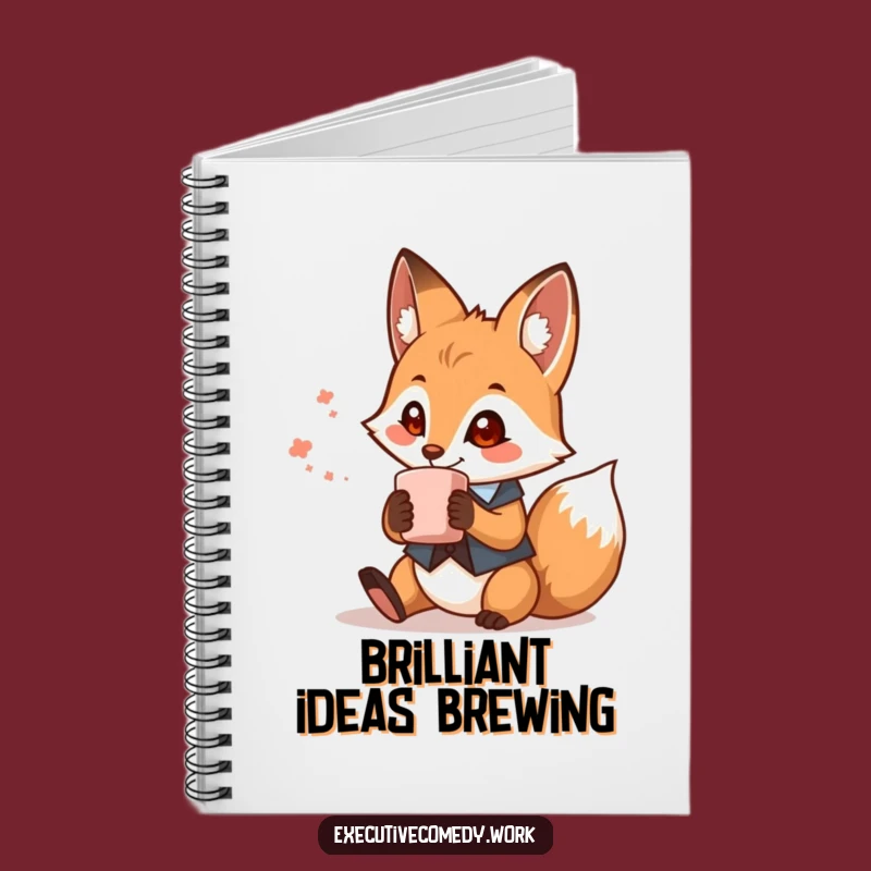 Funny Fox Waistcoat Notebook - Journal Your Ideas with Wit