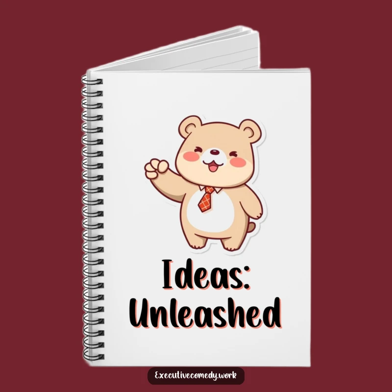 Funny Bear Fist Pump Notebook: Jot Down Wins with Tie Bear, Perfect Planner Gift!