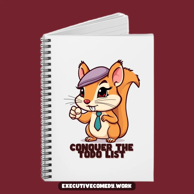 Funny Squirrel Business Notebook - Organize Your Deals with Wit