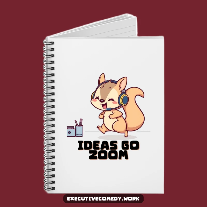 Funny Squirrel Gamer Notebook: Jot Down Ideas with Headset Squirrel, Perfect Planner Gift!