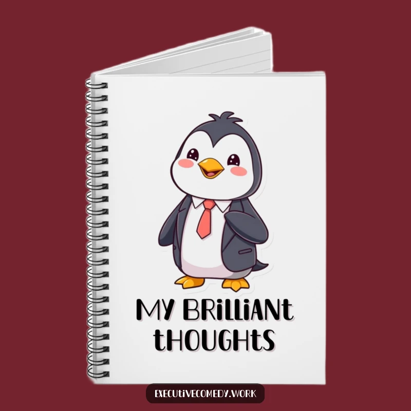Funny Penguin Suit Notebook: Jot Down Ideas with Formal Flair!