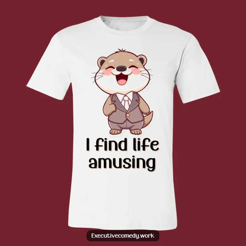 Funny Otter Suit T-Shirt: Express Your Joy with Hilarious Animal Graphic