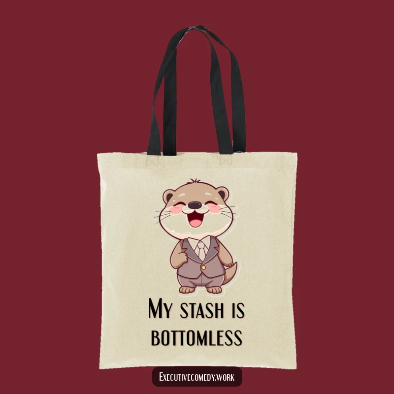 Funny Otter Business Tote Bag: Carry Your Laughs with Style